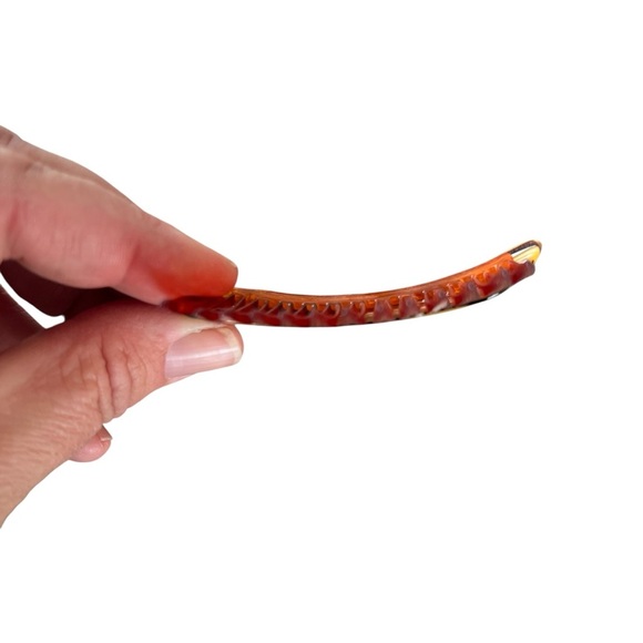 VTG Cellulose Tortoise Shell Side Hair Comb Plastic Made in USA 3 1/4” GUC - Picture 9 of 10